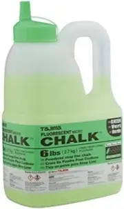 Tajima Micro Chalk - Fluorescent Green 6 lbs (2.7kg) Ultra-Fine Snap-Line Chalk