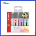 STABILO Boss Original Highlighter 4 Assorted Colour Pastel Chisel 2mm 5mm 49692