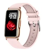 H80 Female Smart Watch | Sport Smart Bracelet | 1.47 Inch Curved Full Touch Screen | Exercise Heart Monitoring | Blood Oxygen Monitoring Pink Gold