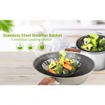 EXPANDABLE FOLDABLE STAINLESS STEEL STEAMER BASKET