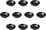 Set of 10 Black Swirl Small Plates [3 x 0.7 inches (7.6 x 1.8 cm) | Setomonohonpo