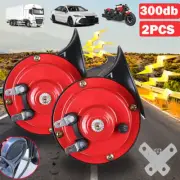 2X Super Horn 12V 300DB Super Loud Horn Snail Motorcycle Car Truck Boat Train AU (for: Daihatsu)
