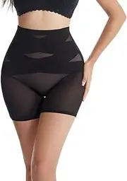[COHGUDA] High Waisted Body Short Shapewear for Women, Tummy Control Thigh Slimming Shapewear, Butt Lifting Shapewear, Breathable Lifting Buttocks Underwear, Seamless Shaper Thigh Slimmer Shapewear