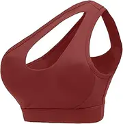 [Generic] Front Fastening Bras Black Bralette Crop Top Adjustable Sports Women Womens Non Wired Push Up Strapless for White Large Breasts Ladies Multipack Underwired Ped Full Support Multi Pack