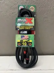 10 Foot Dual XLR Male to Dual RCA Male Patch Cable 2 XLRM to 2-RCA Audio Cord
