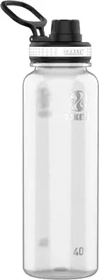 40 oz Tritan Plastic Sport Water Bottle with Spout Lid, Premium Quality