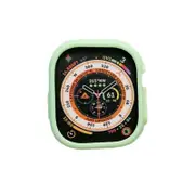 Nevenka Silicone Candy Protective Case for Apple Watch S8 Ultra-GrassGreen