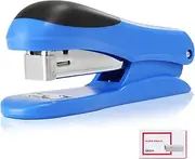 PROMISE FLOURISH Stapler with 1000 Staples, 25 Sheet Capacity, Labour Saving Stapler for Office School Home (Blue)
