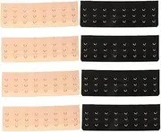 [Minkissy] 8-pack Stainless Steel Bra Extension Buckles Bra Strap Clips for Women Replacement for Repair Replacement Comfortable Fit for Maternity