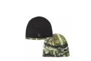 New Mossy Oak Reversible Fleece Camo/Black Knit Hunting Beanie Hat Cap Hot Shot