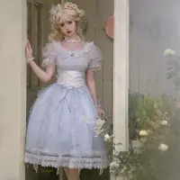 在飛比找蝦皮購物優惠-原創設計 人魚之淚Lolita日系op蘿莉塔洋裝氣質甜美洋裝