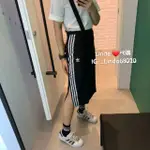 LINDA❤️代購 現貨 愛迪達 ADIDAS 女款 吊帶裙 及膝 開衩 七分裙GK3657 裙子 黑色