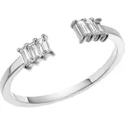 Lana Echo 14K Gold Baguette Diamond Ring