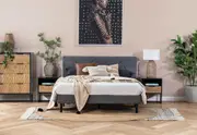 FRAZIER Dark Grey Double Bed