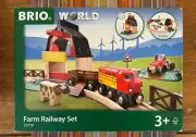 33719 BRIO Wooden Train Farm Railway Set! New! Thomas!