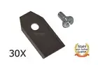 30 X 3.5CM Stainless Steel Blades for ALDI Ferrex Robotic Lawnmowers