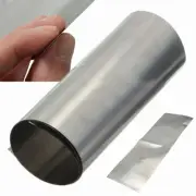 100x500x0.1mm Ti Gr2 Titanium Thin Silver Metal Square Plate Sheet Foil Craft