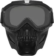 Warm Fog Proof Goggles - Detachable Motorcycle Eyewear, Anti-Fog Mask | Airsoft Goggles, Dirtbike ATV Motocross Eyewear for Men, Women, Youth, Youth Goggles