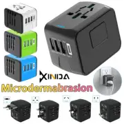 UK US AU Universal EU Charger Converter Type-C 3.4A Adapter 3USB Plug 5A Travel