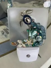 Sea Turtle In Ocean Led Dusk To Dawn Night Light