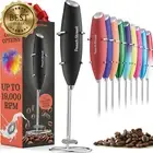 Handheld Milk Frother Mini Wand Stainless Steel Battery Operated Drink Mixer