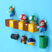 在飛比找蝦皮購物優惠-new 10pcs 3D Super Mario Bros 