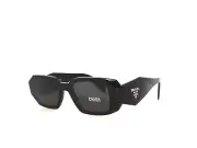 Prada SPR17WS 17 1AB5S0 Black Gray Dark Gray Sunglasses 17W