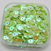 5000 Green AB 6mm CUP round loose sequins Paillettes sewing Wedding craft