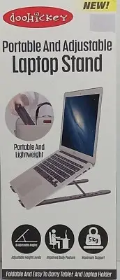 Portable Adjustable Laptop/Tablet Stand Lightweight Holder Computer Desk