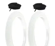 PAIR OF BICYCLE PRO+ TIREW/HEAVYDUTY TUBES IN 18 X 2.125 COMP III TREAD,WHITE