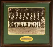 DON BRADMAN Signed Photo 1948 Invincibles Team 16x20 Framed Engraved Plaque COA