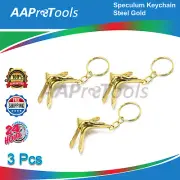 Buy 2 Get 1 Free Gold Speculum Keychain Gift for Doctor Steel 3ps
