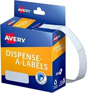 Avery Rectangle Dispenser Labels - Removable Price Stickers - Identification Labels - Office Supplies - White, 36 x 13 mm, 700 Labels / 1 Roll (937210)