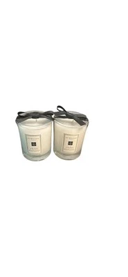 2x Jo Malone Lime Basil & Mandarin perfume Scented Candles 1.88in NIB Mini Set