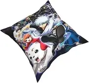 Four-Piece Bedding Set Stunning and Funny Cartoon Blankets Winter Flannel Blanket beds and Sofa Sheets Children's futon Bedding and Bed Covers Four-Piece Bed Set (Color : Black, Size : 50x50cm)