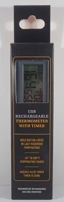 NIB WILLIAMS SONOMA USB-C RECHARGEABLE THERMOMETER w/ TIMER $46.45