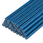 30pcs Mini Hot Glue Gun Sticks 8" x 0.27" for Glue Gun, Glitter Bright Blue