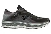 Mens Mizuno Wave Sky 7 2E Wide Black/Glacial Ridge/Stormy Weather, Size 11.5
