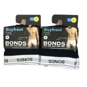 Bonds Guyfront Trunk Trunks Mens Sz L Underwear x 2 Navy NWT