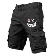 Men's Cargo Shorts Multiple Pockets Graphic Graffiti Outdoor Short Sports Outdoor Classic Micro-elastic Shorts