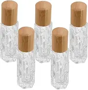 SHERCHPRY 5pcs Roller Bottles with Lids Portable Essential Oil Roll Bottles for Eye Creams and Aromatherapy Compact Travel Containers for Liquid Products