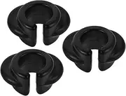 iplusmile 3pcs Hook Rod Stop Coat Hanger Clothing Hangers Hooks Clothes Hanging Rack Clothes Racks Paddle Board Accessories Closet Separators for Clothes Black Polyurethane