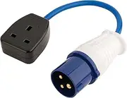Draper 16A to 13A Fly Lead Adaptor
