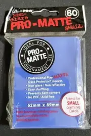 Ultra Pro - Non-Glare Pro-Matte 60ct Small Size Sleeves - Blue - Offers Welcome