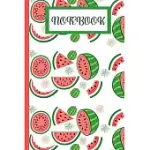 NOTEBOOK: A UNIQUE CUTE WATERMELON THEMED GIFT - WATERMELON GIFTS FOR BIRTHDAYS - LINED JOURNAL TO WRITE IN (ALTERNATIVE TO CARD