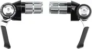 [Microshift] Bar End Shifter Set | 8-Speed Road | Double/Triple | Shimano Compatible | Black