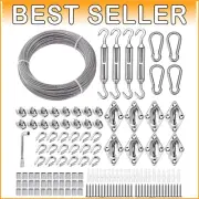 Triangle/Rectangle Sun Shade Sail Hardware Kit – High-Grade Stainless Steel Set