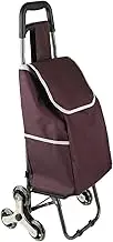Folding Shopping Bag Cart Grocery Shopping Foldable Cart Stair Climber Shopping Trolley Cart Crystal Wheel Trolley Grocery Cart Coffee