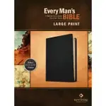 EVERY MAN’’S BIBLE NLT, LARGE PRINT (GENUINE LEATHER, BLACK)