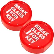 Generic 2pcs Portable Wall Mounted Emergency Key Lock Box Fireproof Storage for House Keys Combination Lock for Home and School Use